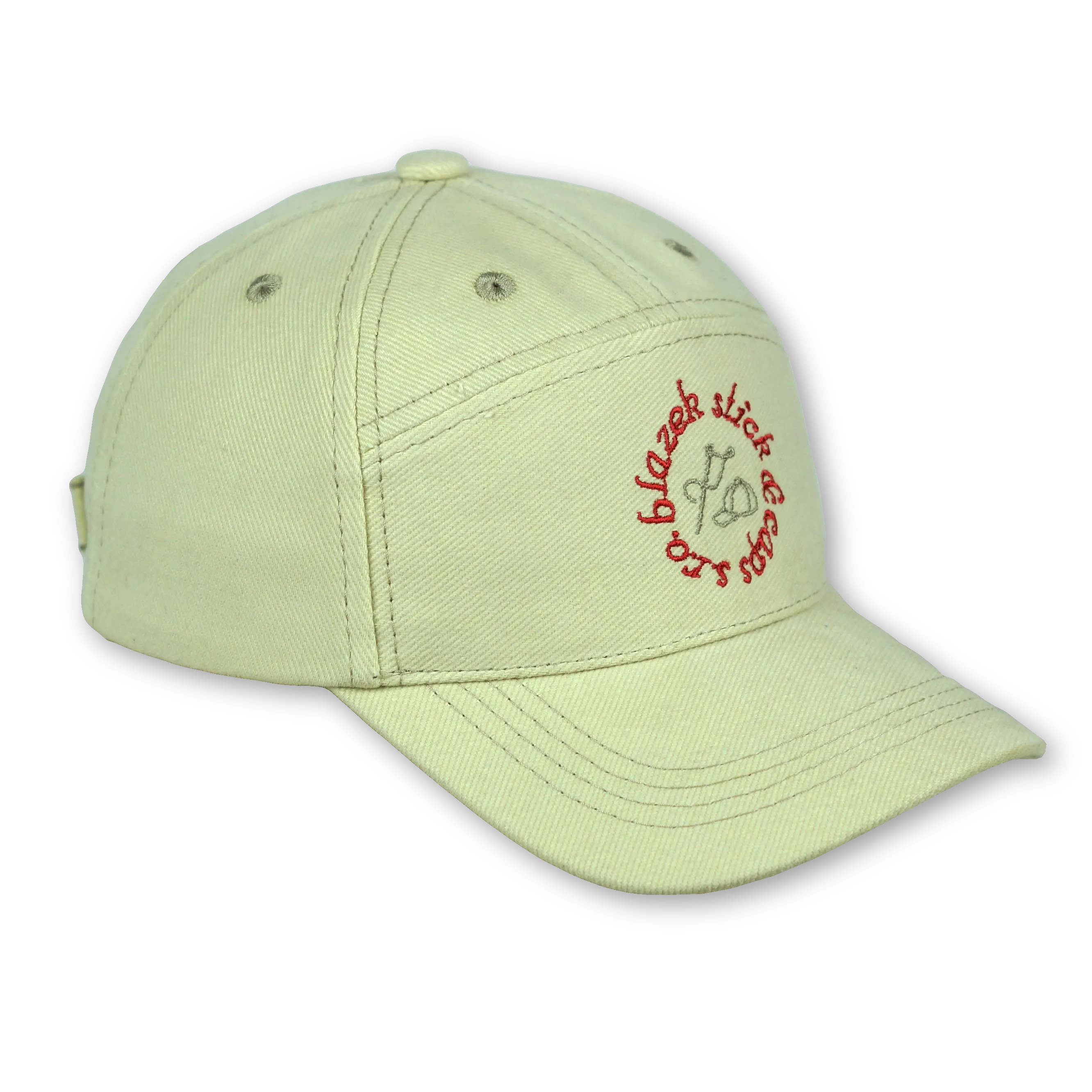 béžová sedmidílná baseball čepice