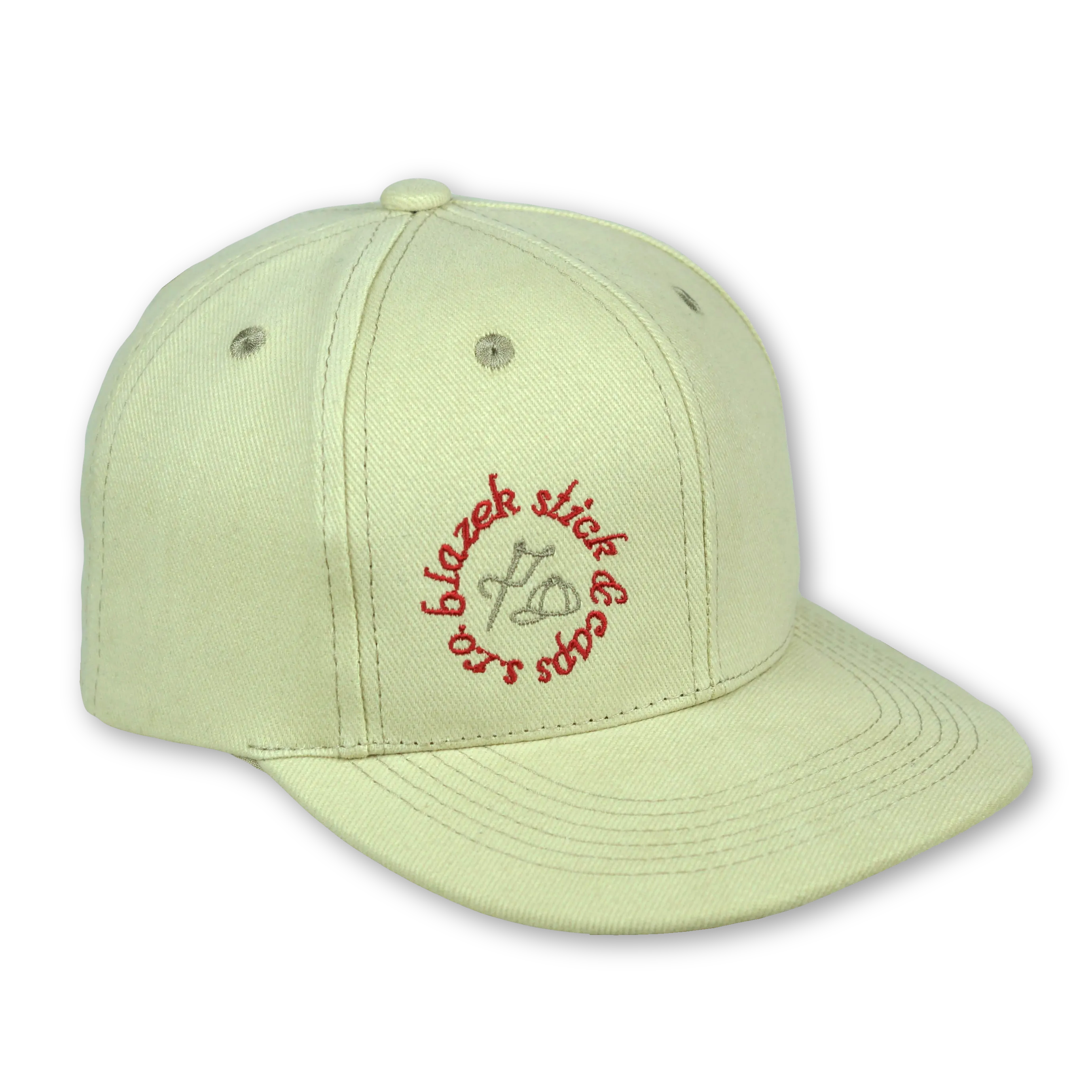 béžová šestidílná snapback čepice